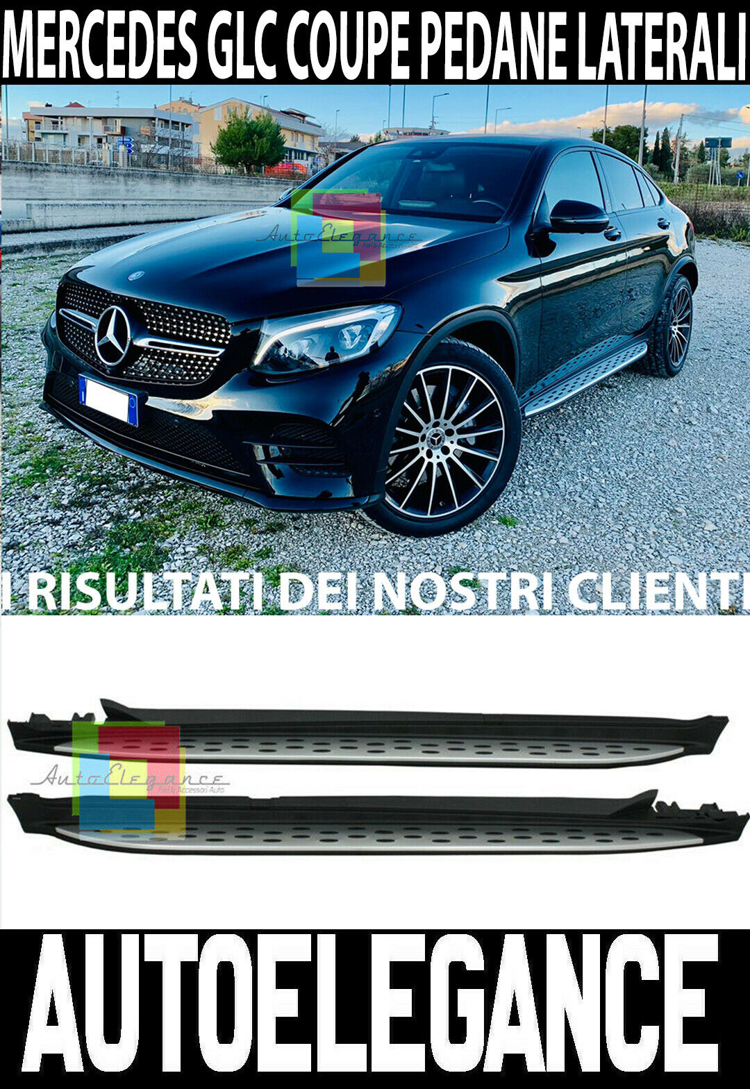 Estribos Lateral Solera de Puerta Design AMG para Mercedes Glc Coup&eacute; C253