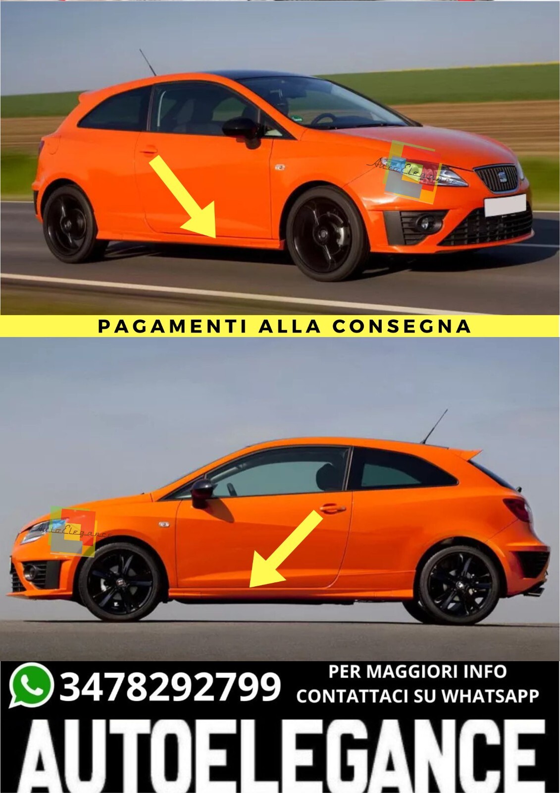 Mini Jupes Adapt&eacute;es Pour SEAT IBIZA 6J SC 3 Portes (2008-2016)