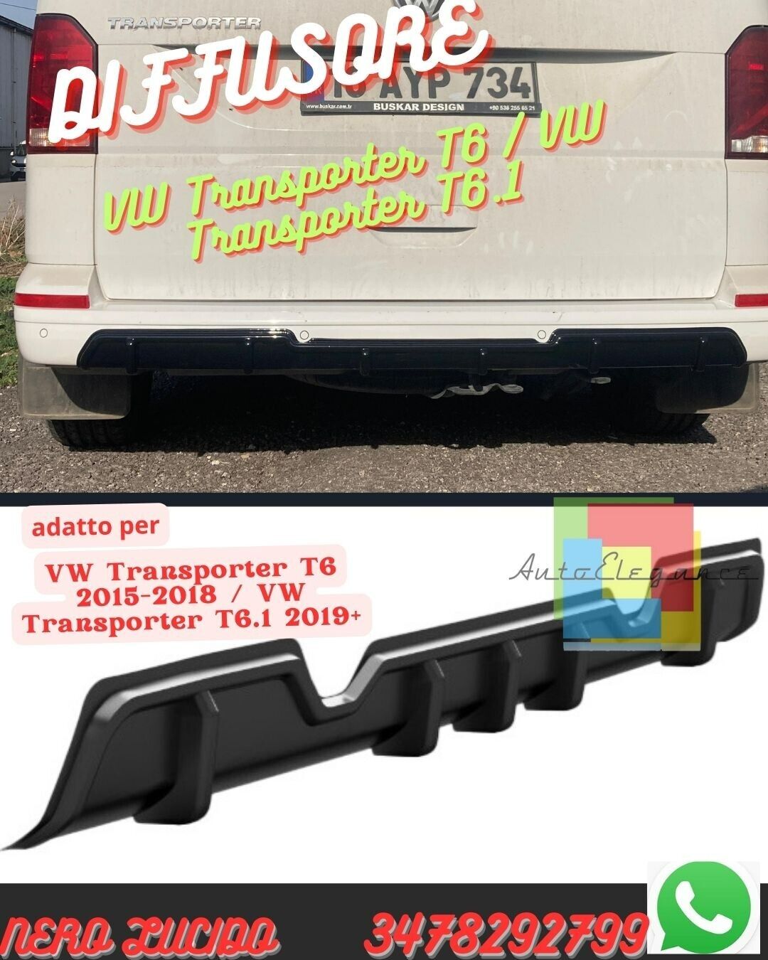 ?DIFUSOR ADECUADO PARA VW Transporter T6 2015-2018 / VW Transporter T6.1 2019+ ?
