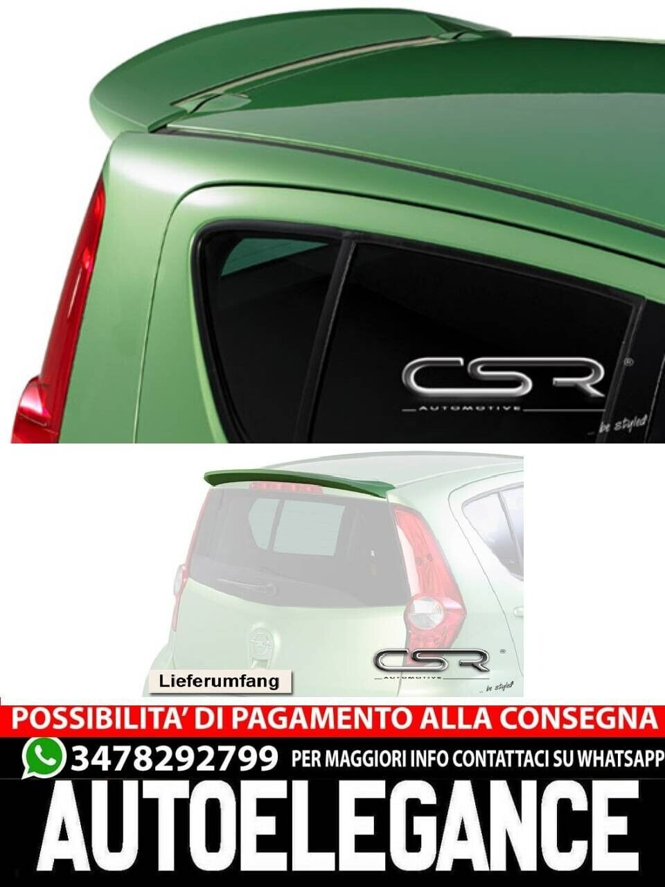 SPOILER passend f&uuml;r Opel Agila B-29