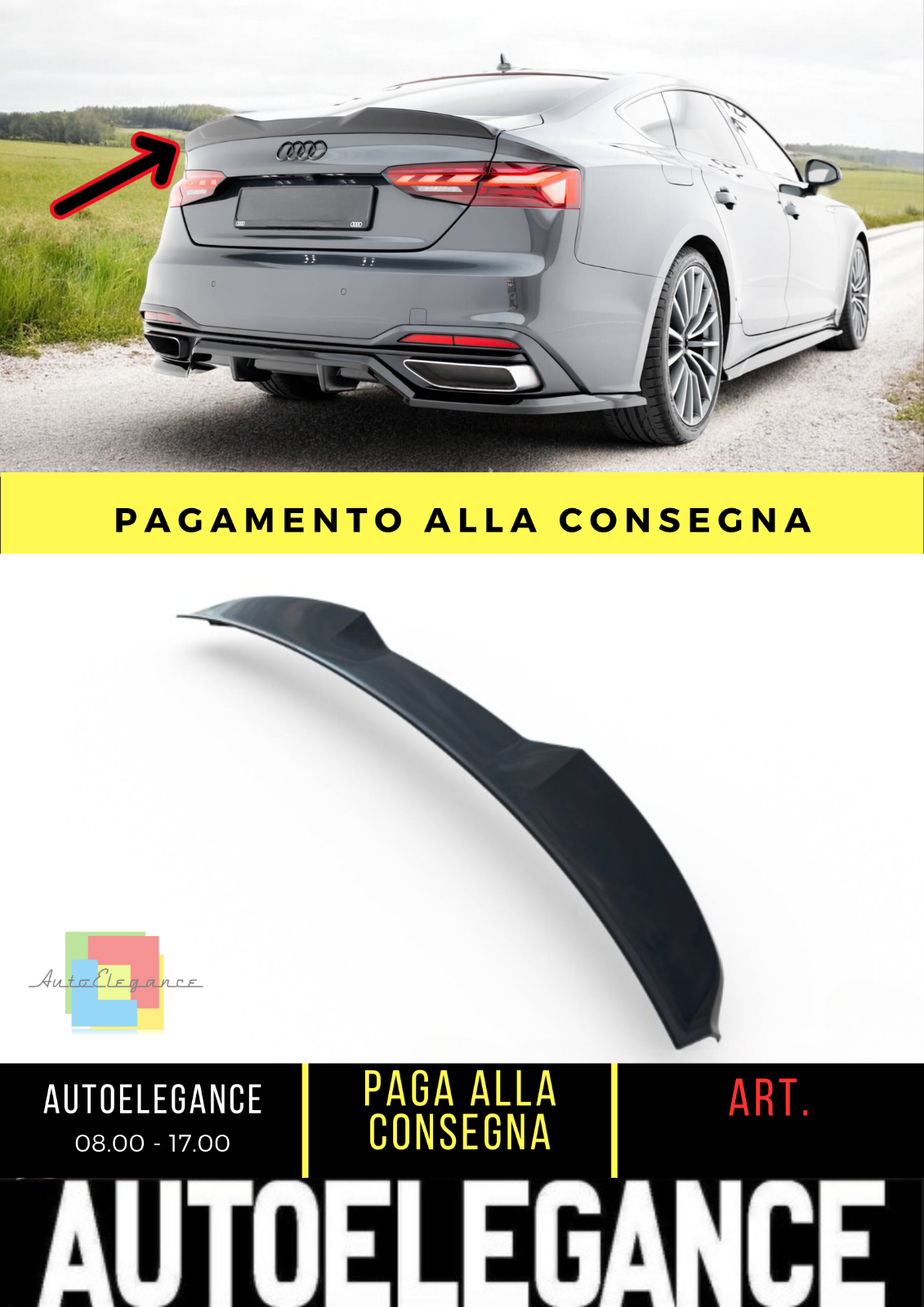 ? Stopfen Spoiler 3D Geeignet f&uuml;r Audi A5 Sportback F5 ?