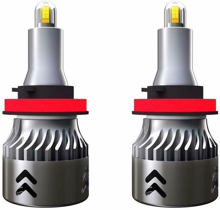 LAMPADE H8 H11 H9 LED 360&deg; GRADI ADATTI PER LENTICOLARI 6000K GHIACCIO GHIACCIO