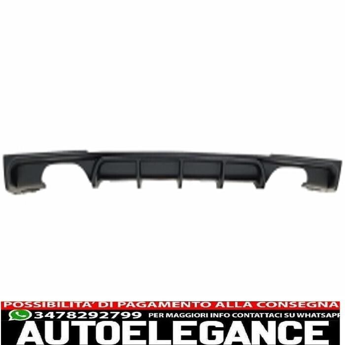 paraurti posteriore spoiler mantovana diffusore doppia uscita adatto per bmw ser