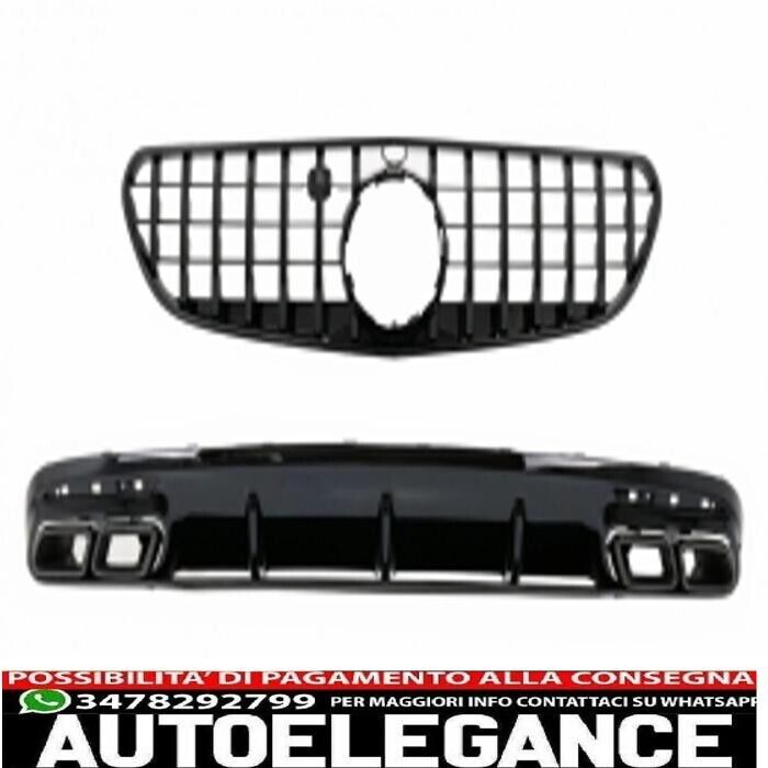 Diffuseur Air Pare-Chocs Avec Conseils Silencieux Noir Adapt&eacute; pour Livre