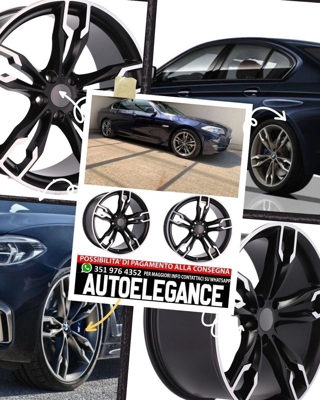 CERCHI CERCHIO IN LEGA 20" Adatto per VW LEXUS MINI OPEL SAAB TESLA TOYOTA