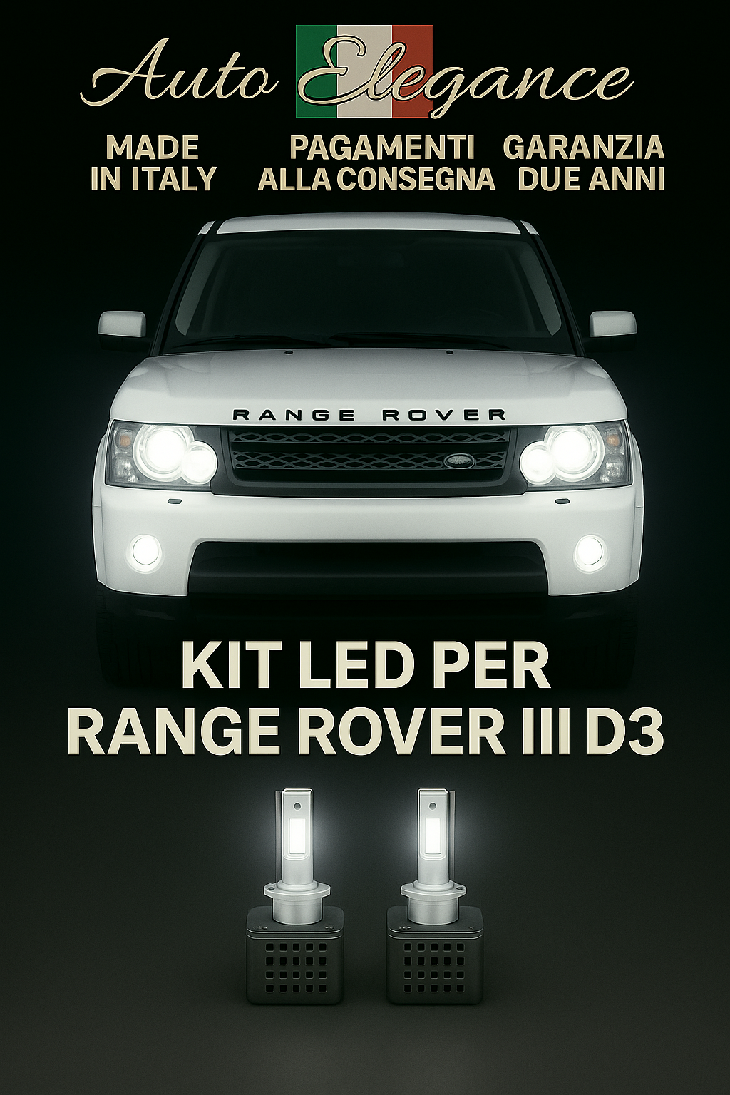 Kit LED D3S 6000K Anabbaglianti + Fendinebbia per Range Rover III | CANBUS