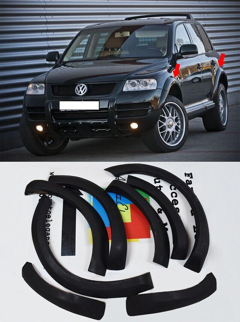 VW TOUAREG 2002-2010 JUEGO GUARDABARROS AMPLIADOS PASO DE RUEDA LATERAL .-.