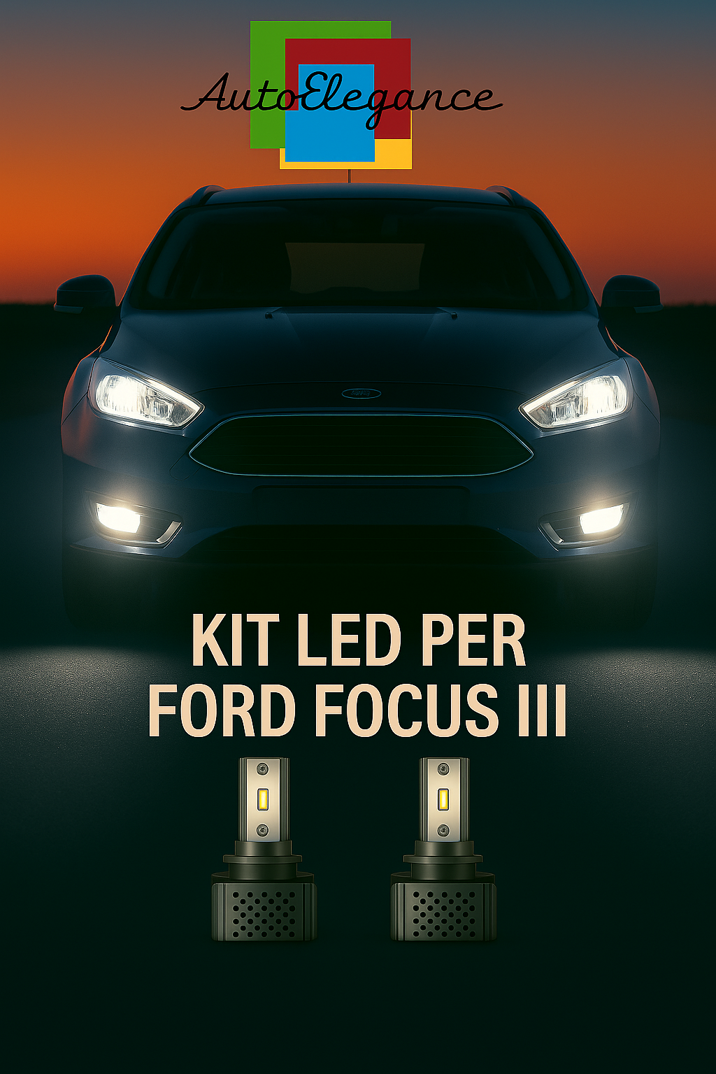 Set LED D3S 6000K Wei&szlig; Canbus Glassockel &ndash; Abblendlicht f&uuml;r Ford Focus III