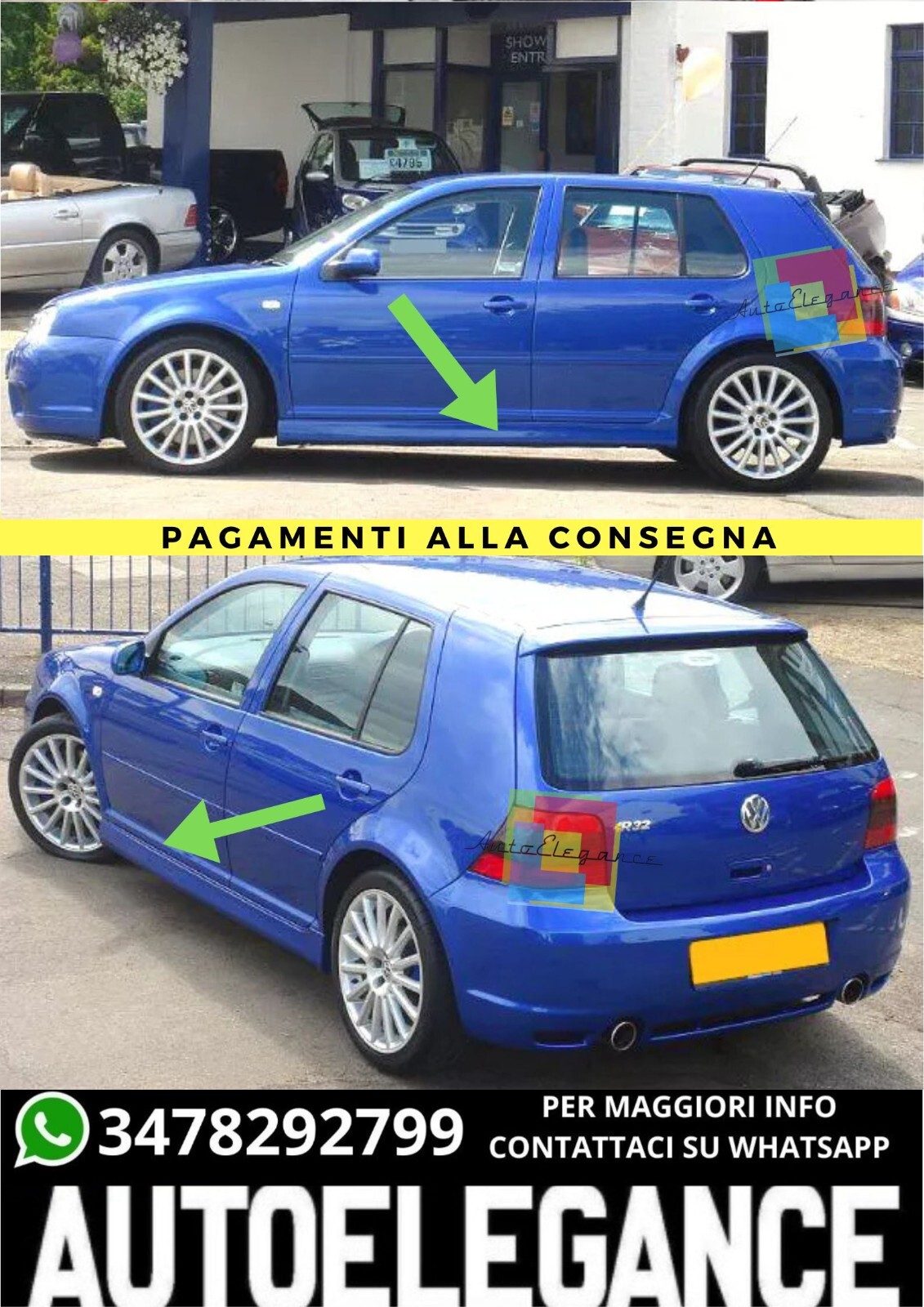 Schweller Passend F&uuml;r VW Golf 4 R32 Style (5 T&uuml;rer )