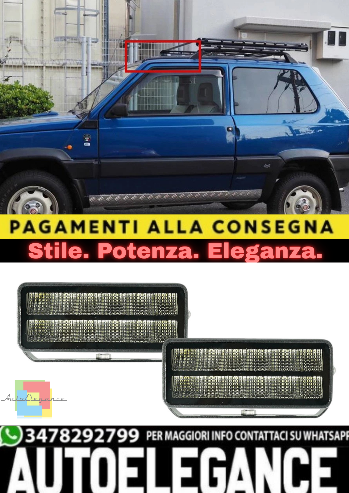 Adaptateurs LED Feux &ndash; Fiat Panda 141