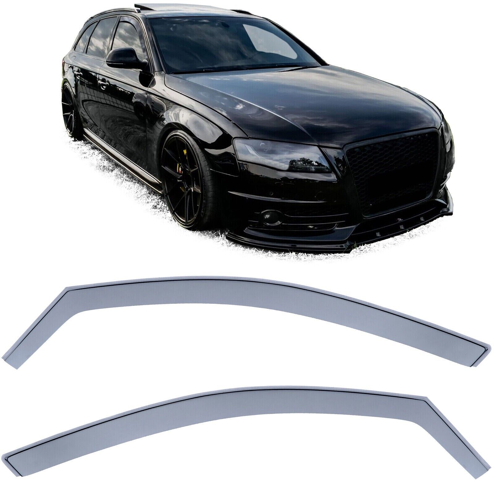 Deflettore vento Deflettore pioggia Parabrezza Fumo nero per Audi A4 8K B8 07-15