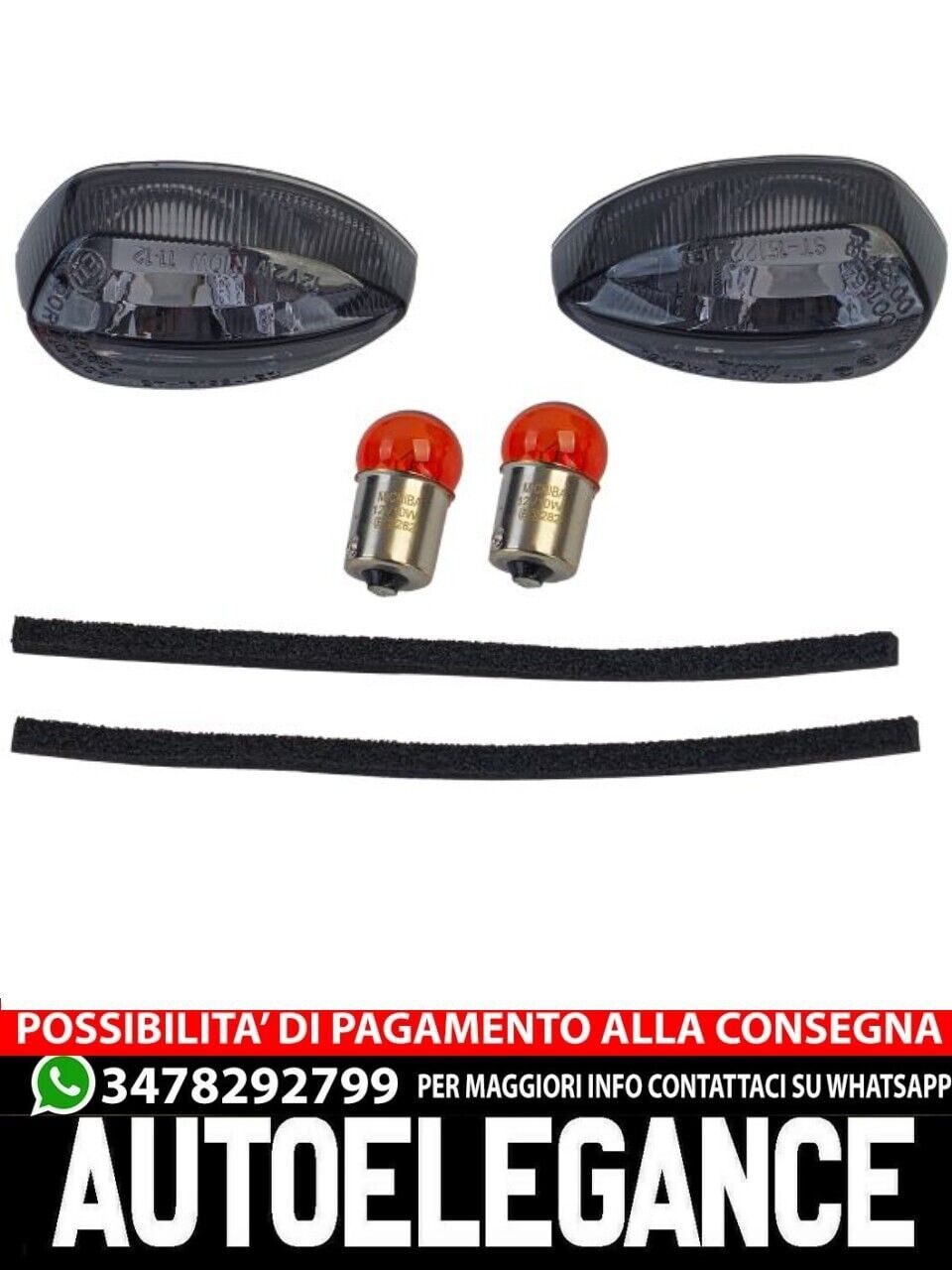 ?Inserto indicatori di direzione moto fum&eacute; colorato lampadina per Yamaha FZ8 R1