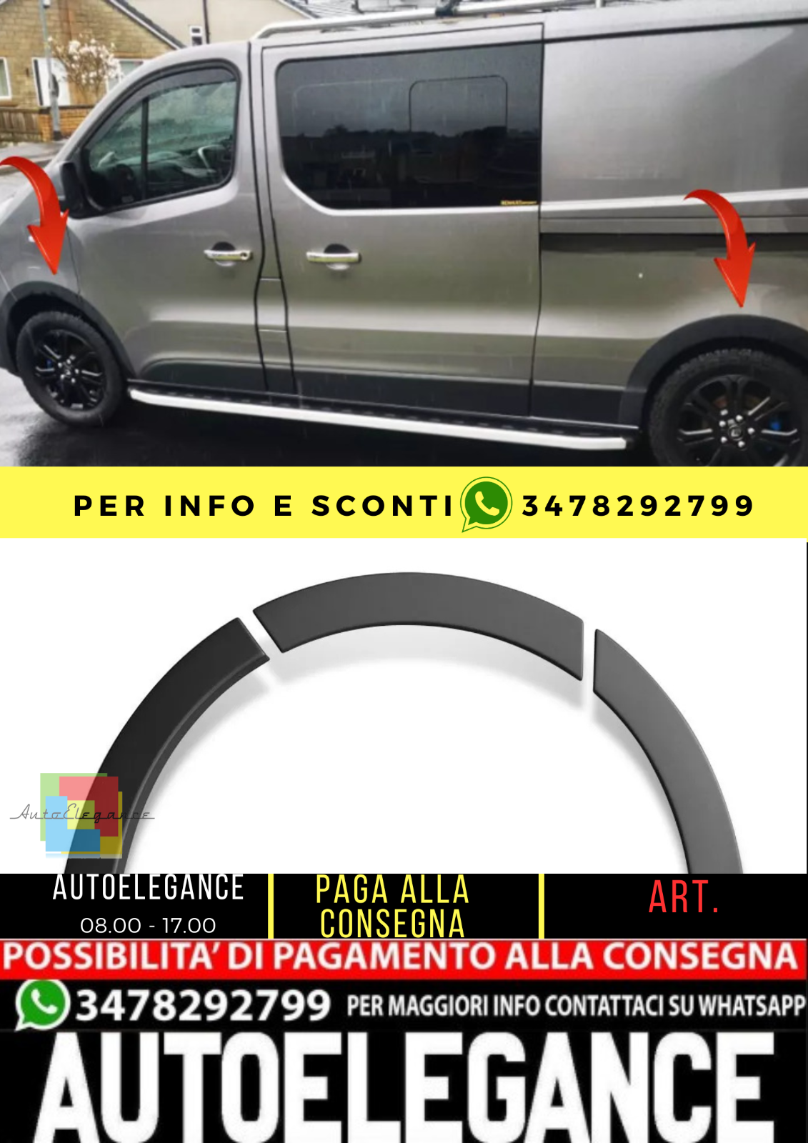 ? PROTEZIONI PORTIERE ADATTO PER Renault Trafic 2014-2018 mit ABE?