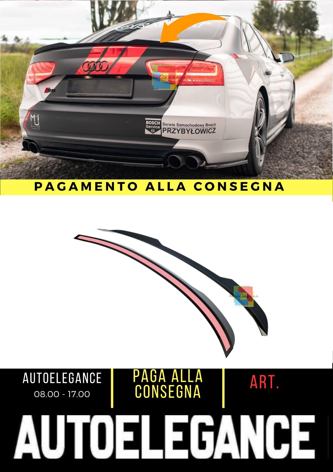 ?Spoiler Tappo Adatto Per Audi S8 D4?