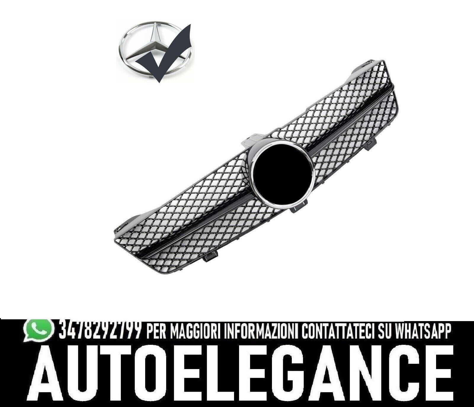 Grille de calandre sport pour Mercedes W219 CLS 2008-2010 Noir brillant