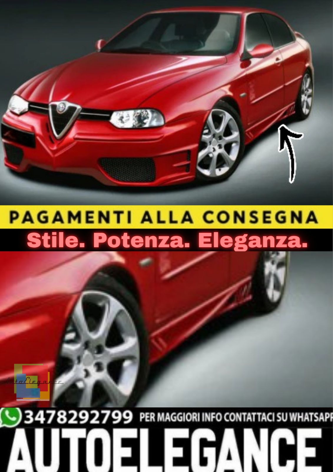 ? Schweller Seitenlichter IN ABS f&uuml;r Alfa Romeo 156 (1997 &ndash; 2006