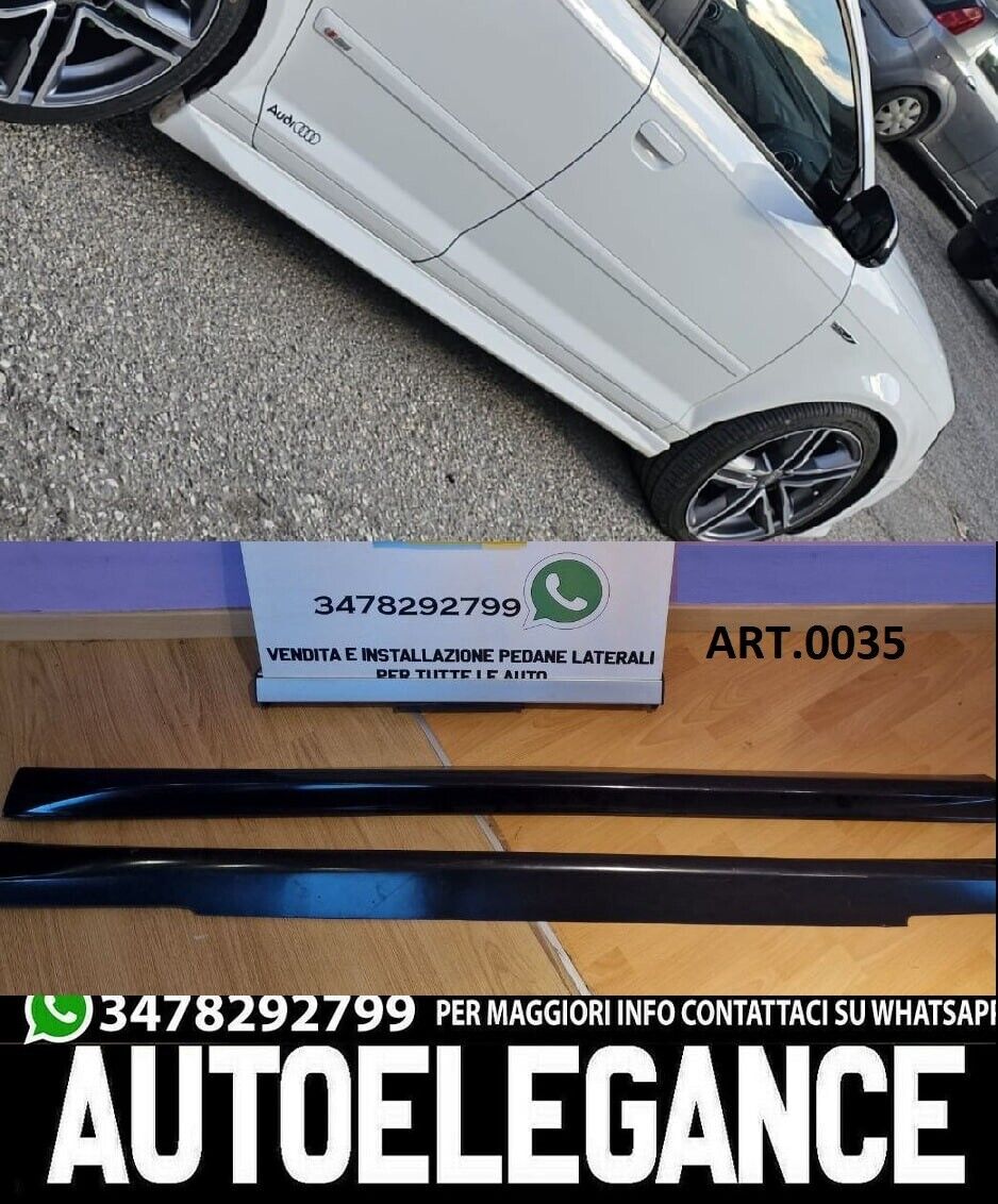 Schweller Seitenlichter Audi A3 8P 2005-2012 Sportback Look Sline Unten Door ABS