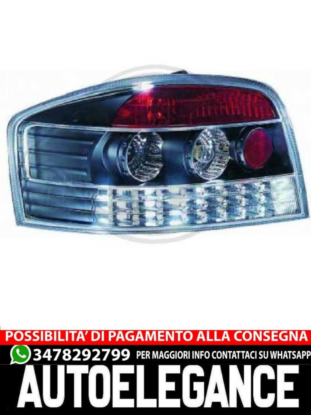 FANALI POSTERIORI COMPATIBILI PER AUDI A3 8P 03-08