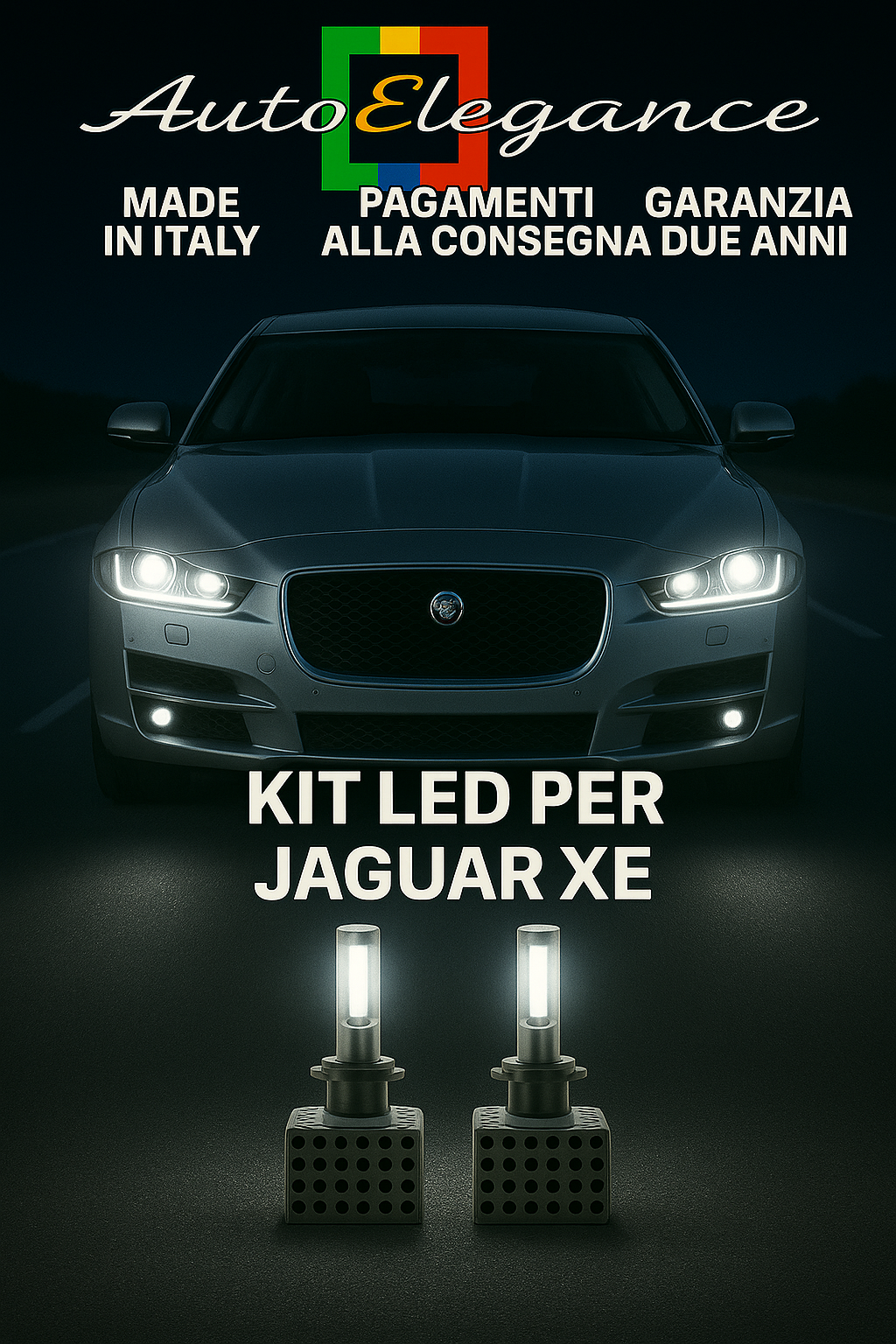 Set LED D3S 6000K Abblendlicht f&uuml;r Jaguar Xe Wei&szlig; Canbus