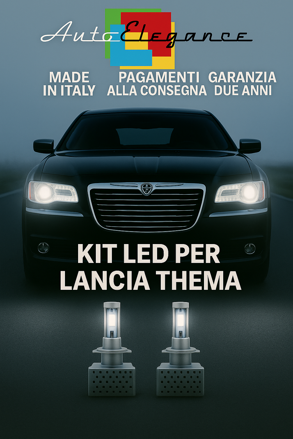KIT LED D3S 6000K BIANCO CANBUS Anabbaglianti per Lancia Thema II