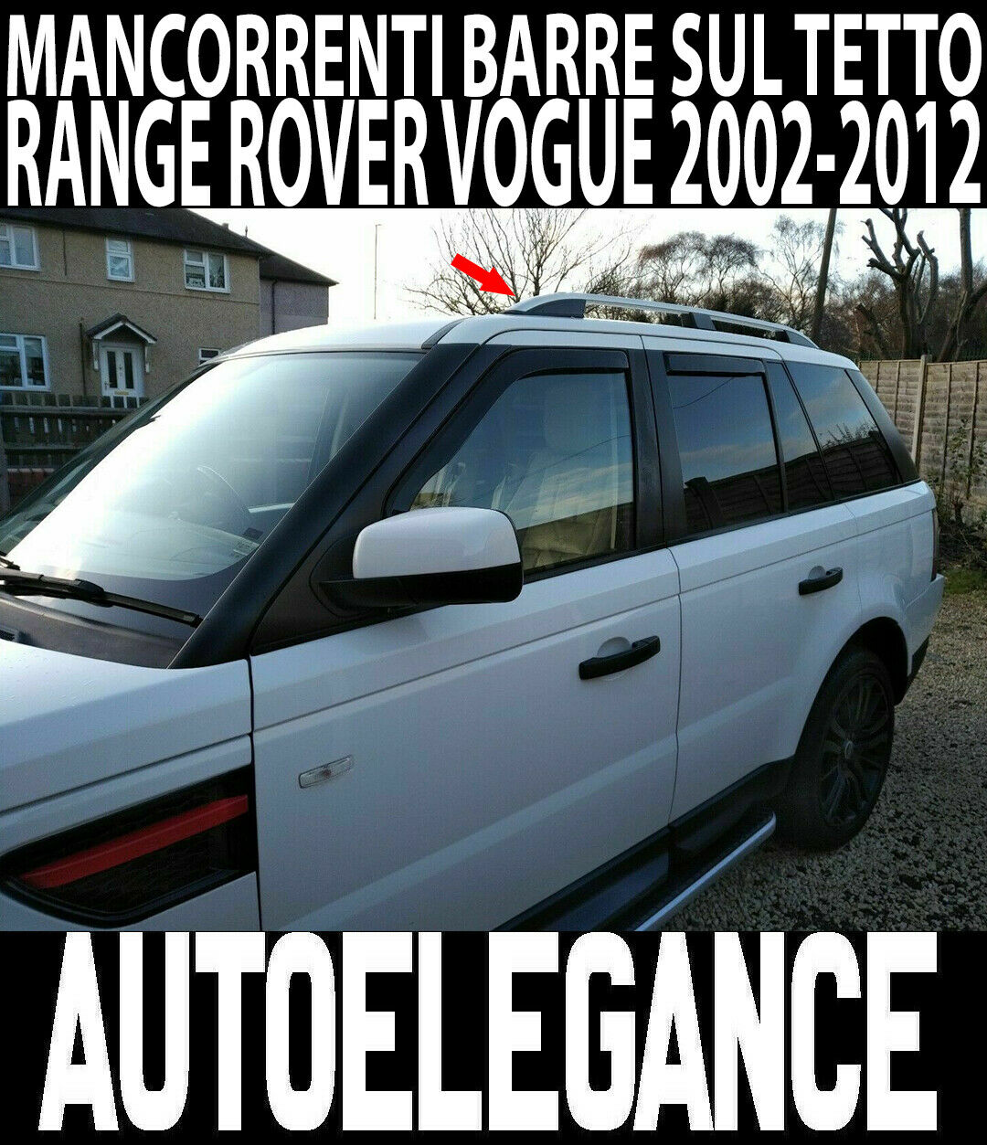 RANGE ROVER III VOGUE 02-12 BARRE SUL TETTO SATINATE MANCORRENTI PORTAPACCHI .-