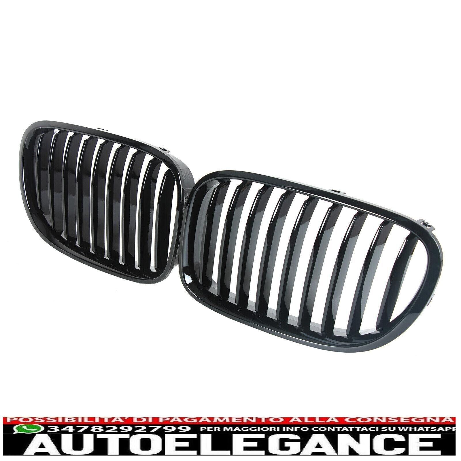 Reejilla Radiador Ri&ntilde;ones A Barra Solo Adecuado para BMW Serie 7 f01 12-15 Negro