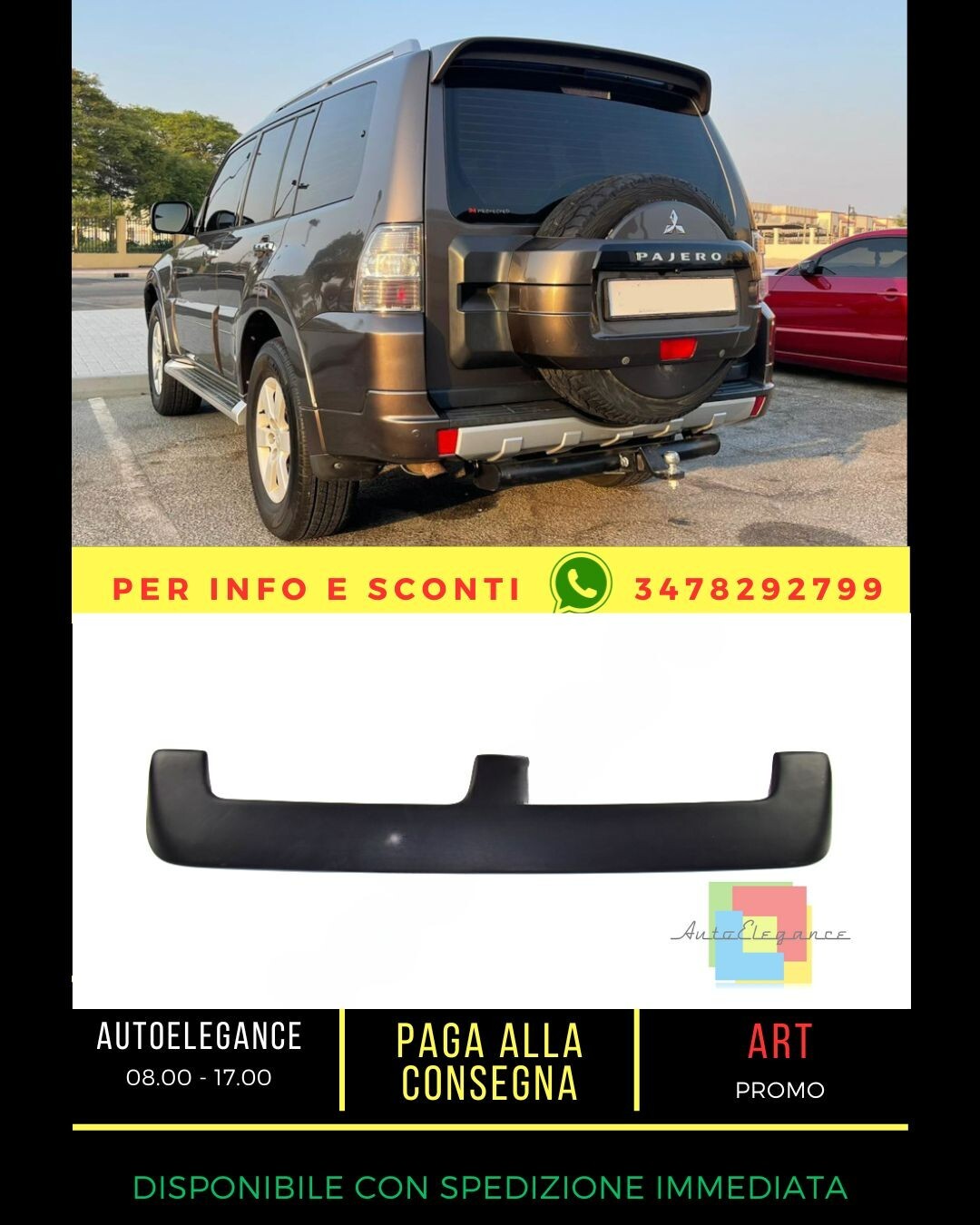 Spoiler adatto per MITSUBISHI PAJERO 2006-2015