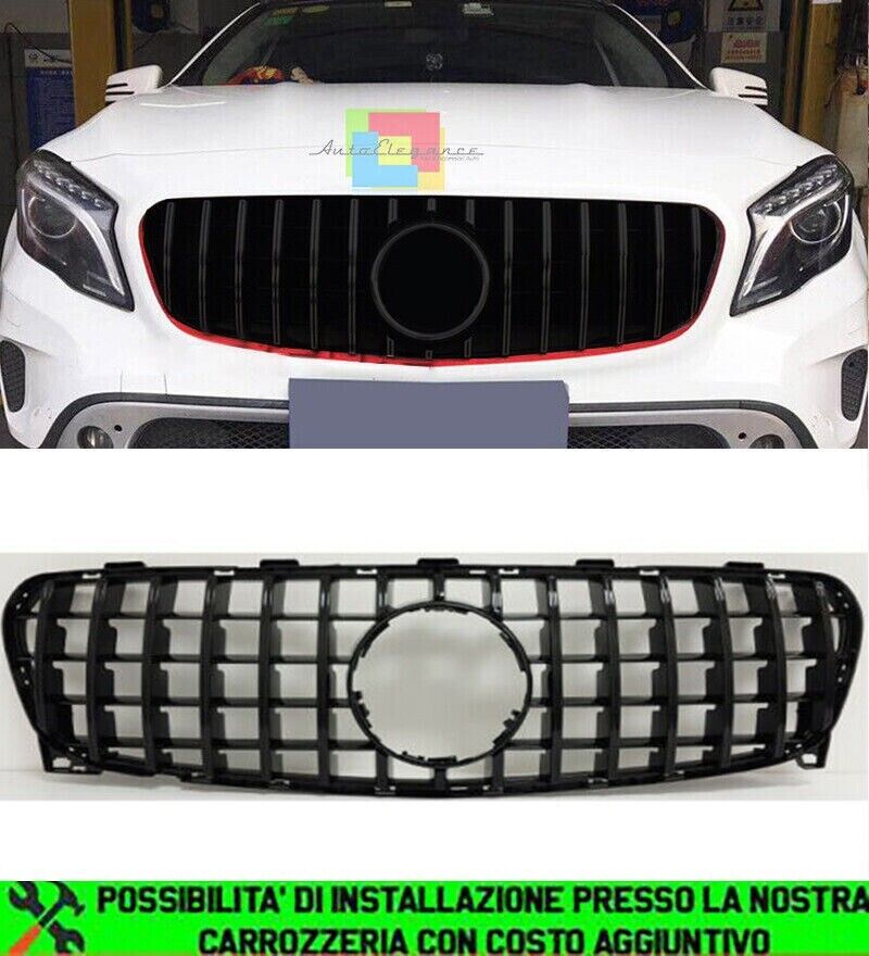 FRONTGRILL MERCEDES GLA X156 2013-2016 AMG PANAMERICAN SCHWARZ