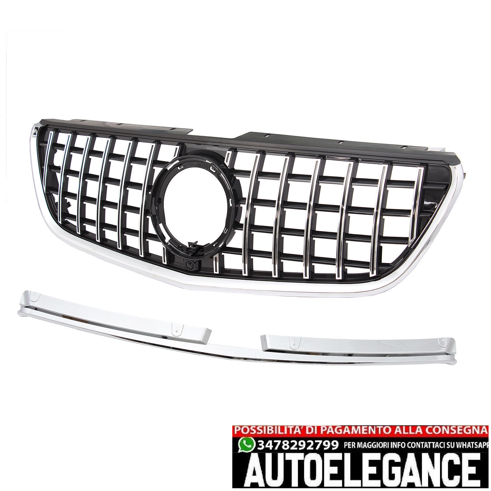 Radiator Gitter Panamericana Sportgrill Geeignet F&uuml;r Mercedes Vito W447 From 201