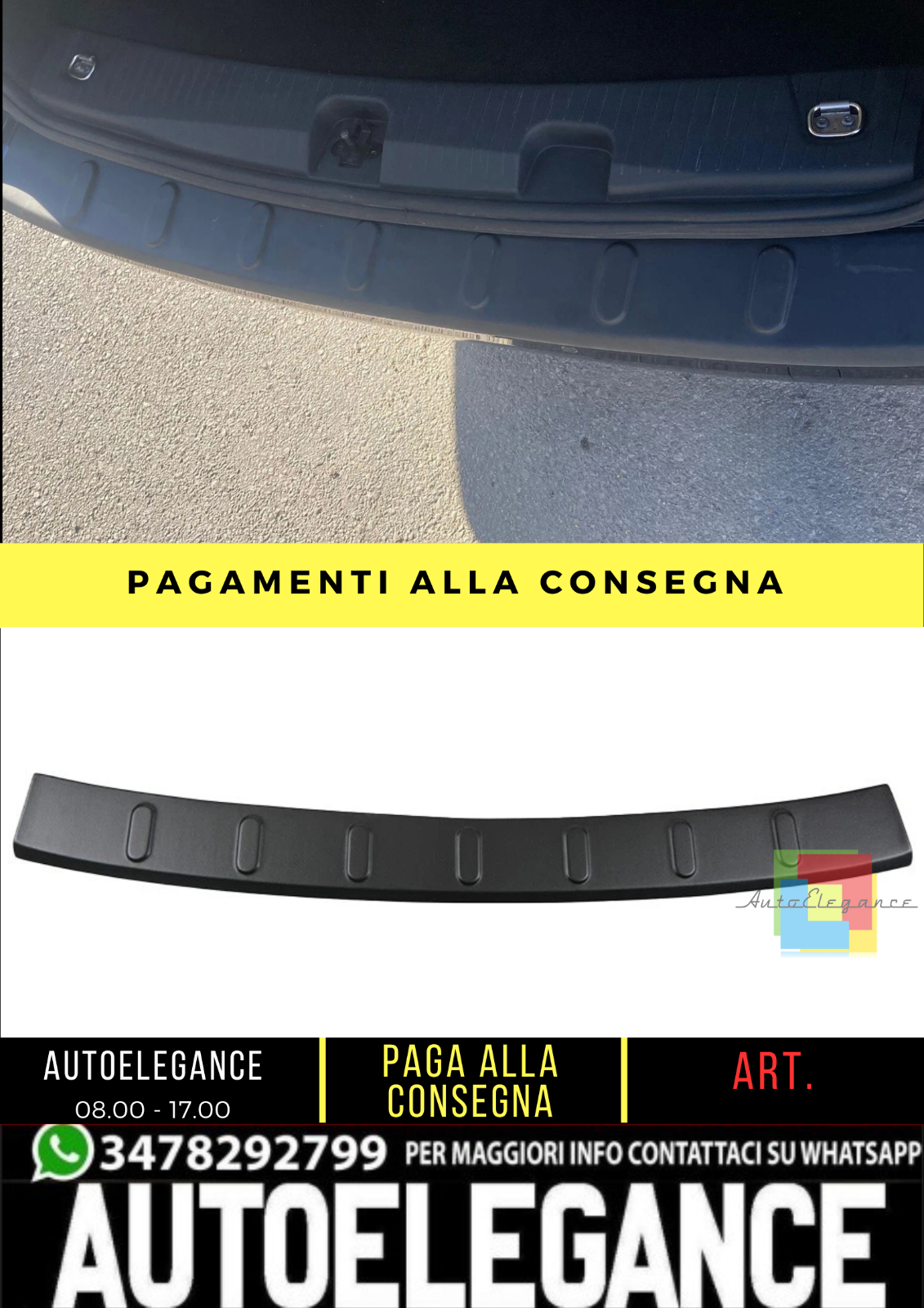 Ladekantenschutz Hinten Geeignet f&uuml;r VW Caddy MK5 Von 2021