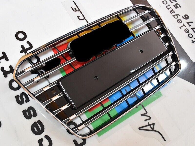 PARRILLA DELANTERA AUDI A5 2012-2015 RESTYLING S5 LOOK PARRILLA CON BORDE CROMAD