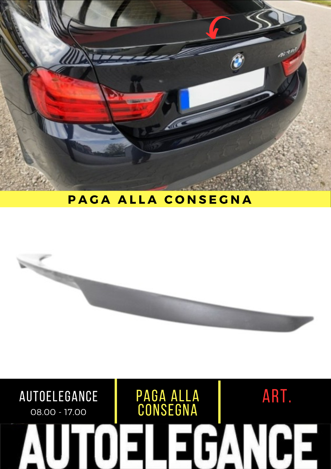 ??SPOILER POSTERIORE ADATTO PER BMW SERIE 4 F36??