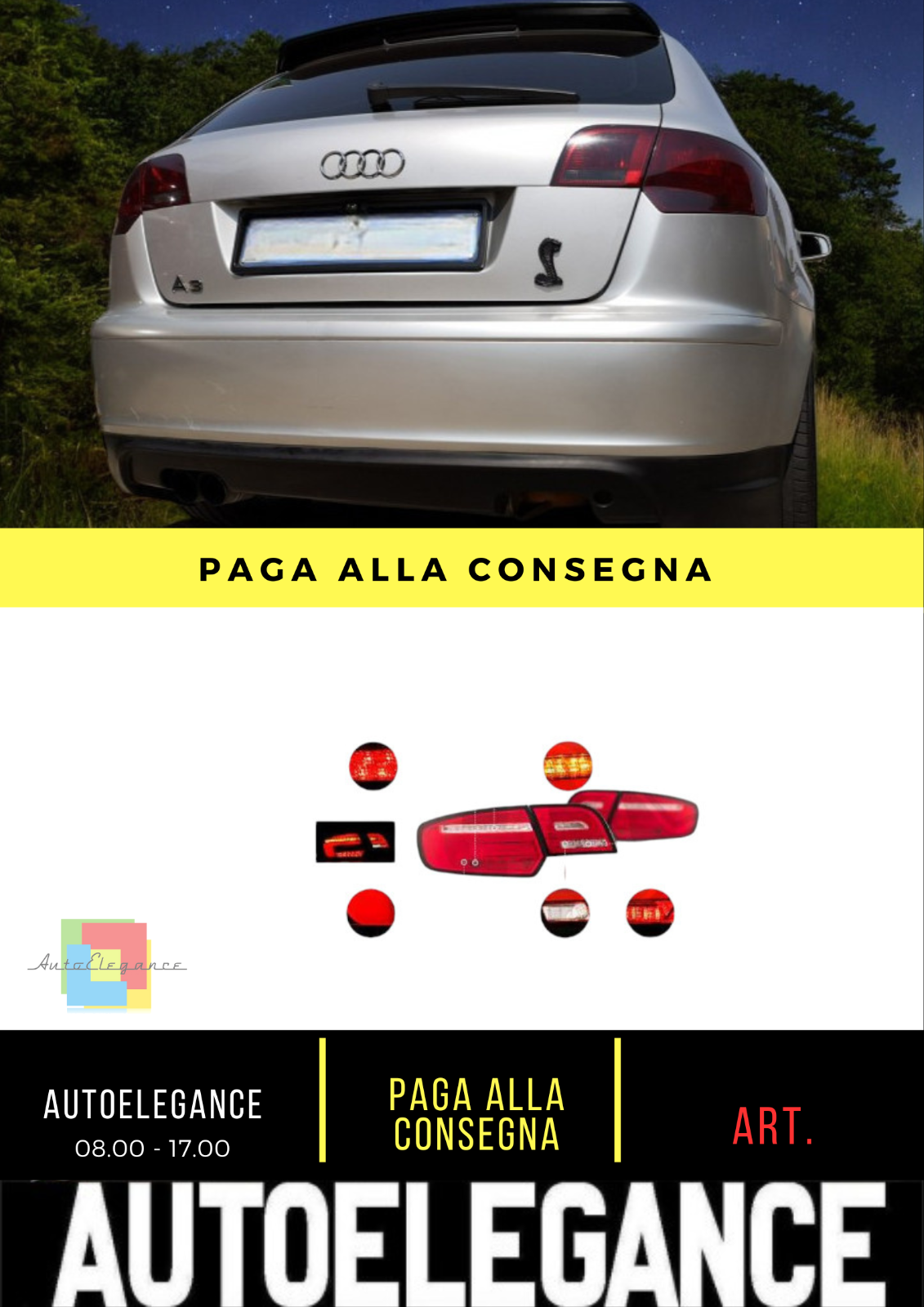 ?Set di luci posteriori combinate Adatto Per Audi A3 03-08 5 TR?