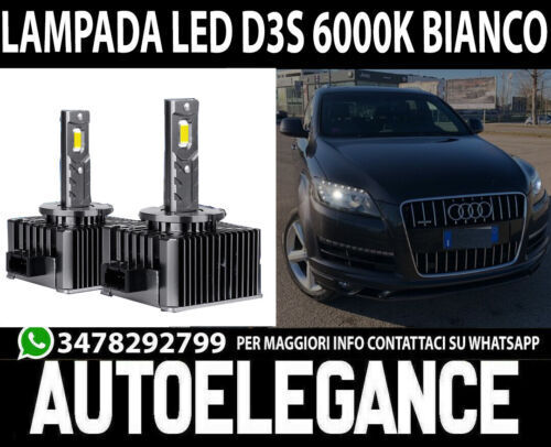 Paar Lampen D3S Led- 6000K Wei&szlig; f&uuml;r Audi Q7 2011-2014 12000LM Canbus
