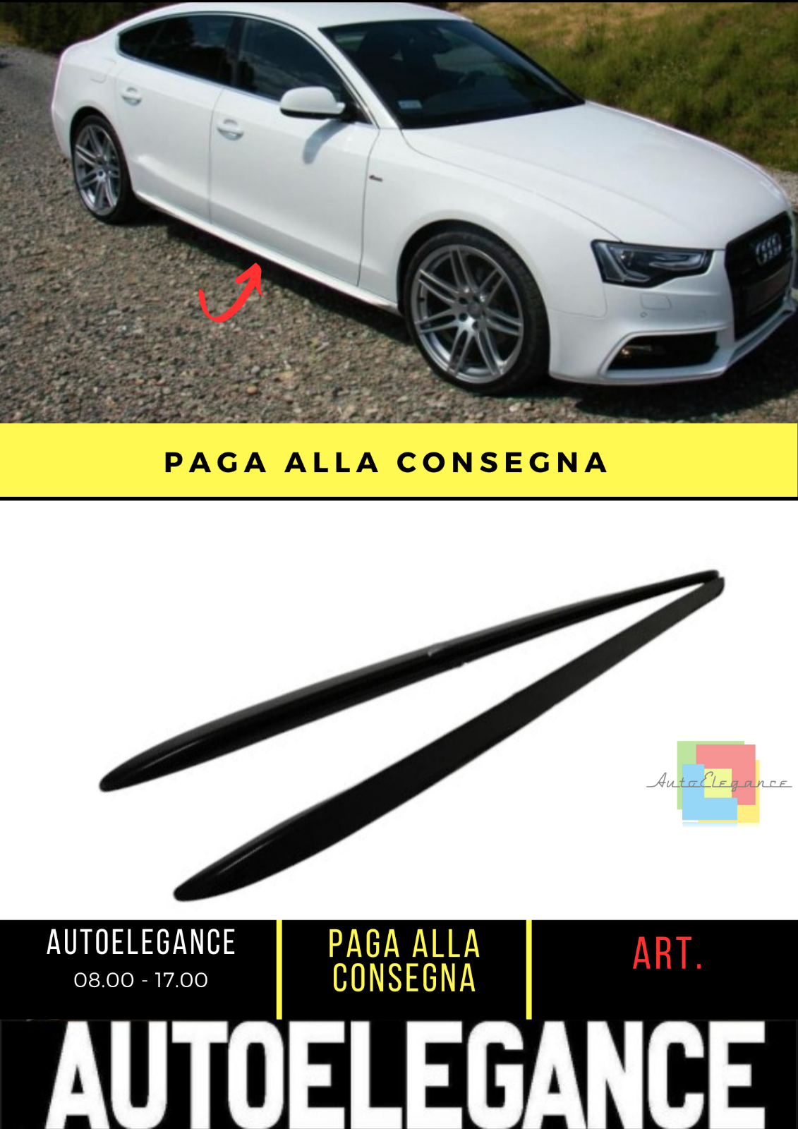 ?? Schweller Seitenlichter Geeignet f&uuml;r Audi A5 8T Sportback 2009-2011 ??