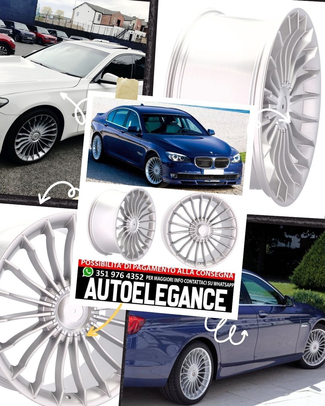 CERCHI CERCHIO IN LEGA 21"Adatto per AUDI MERCEDES