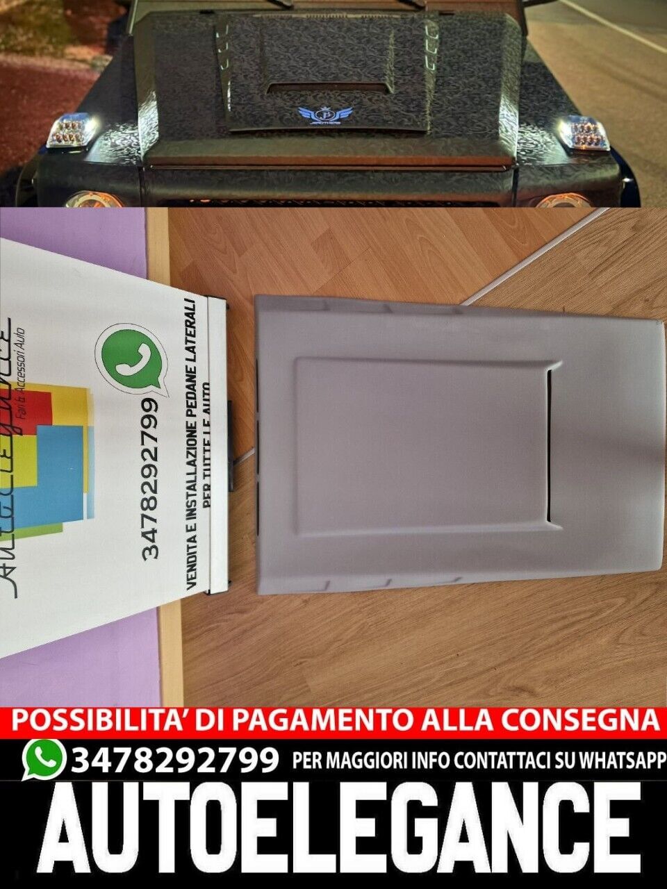 Prise D'Air Capot Adapt&eacute;e Pour Mercedes-Benz Classe G W461 W463 W464 Non Peint