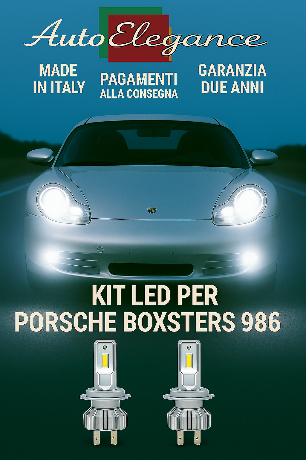 Kit Led H7 Abbagliants 6000K Pour Porsche Boxster 986 | Blanc Canbus
