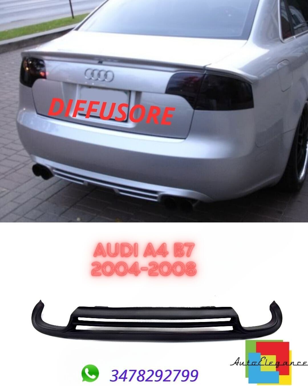 ??DIFUSOR ADECUADO PARA Audi A4 B7 2004-2008??