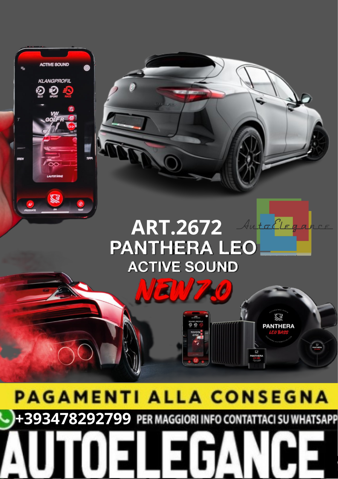 ART.2672 PANTHERA SOUNDSYSTEM PASSEND FÜR  ALFA ROMEO STELVIO