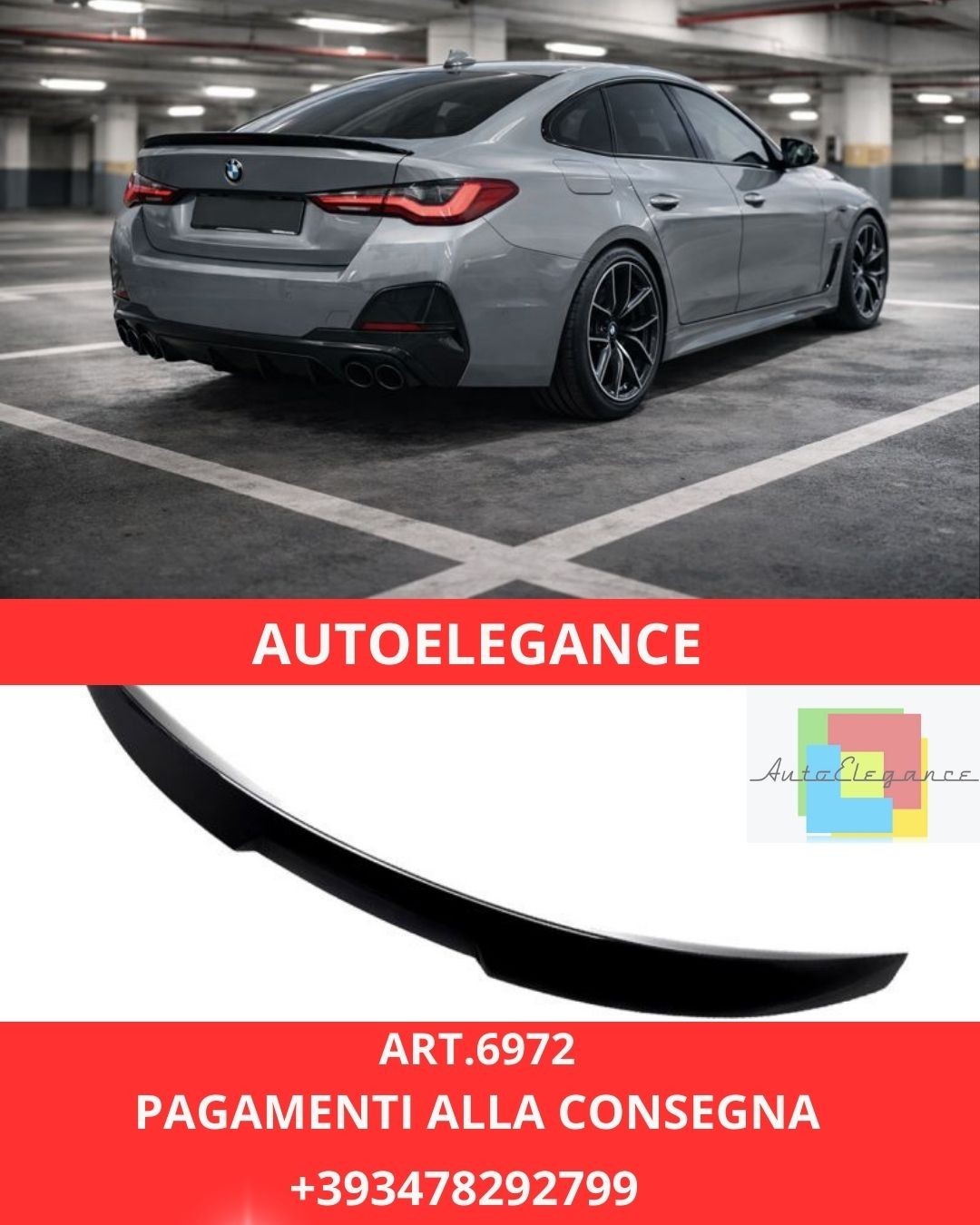 Art.-Nr. 6972 M4 CS Spoiler passend für BMW 4er G26 Gran Coupé