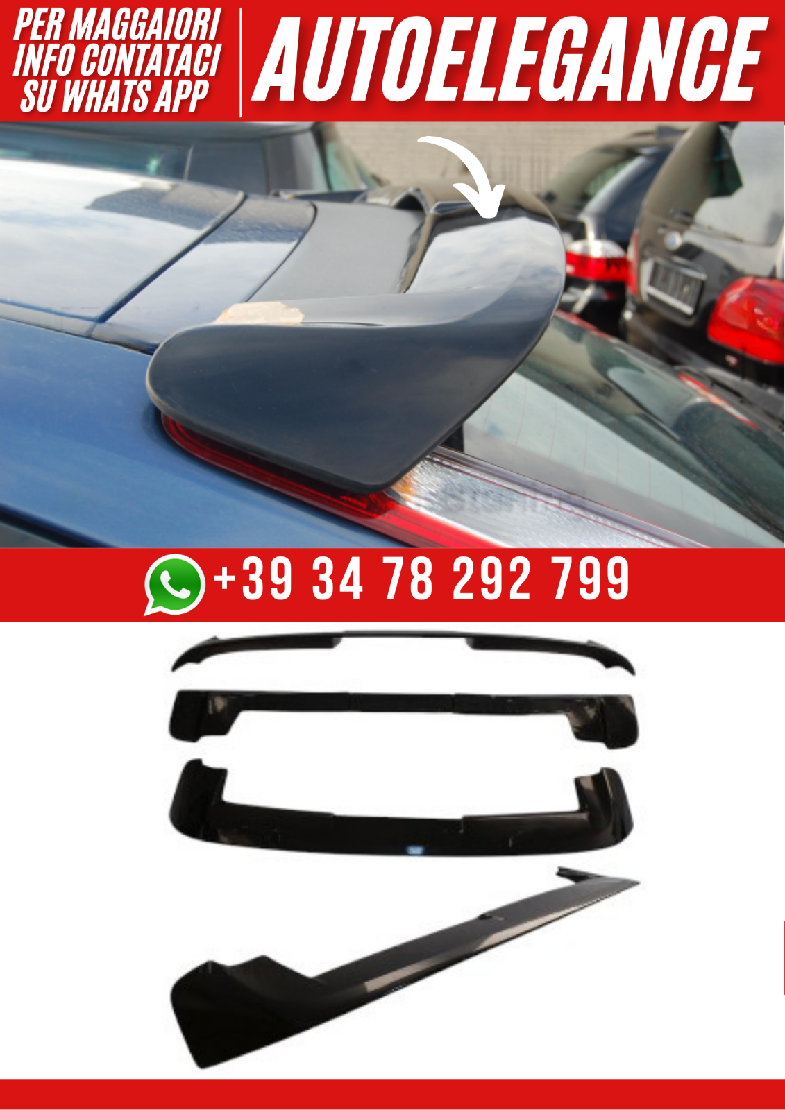 ?? Spoiler Techo Compatible Con FORD Focus II HB 2004&ndash;2007 ??
