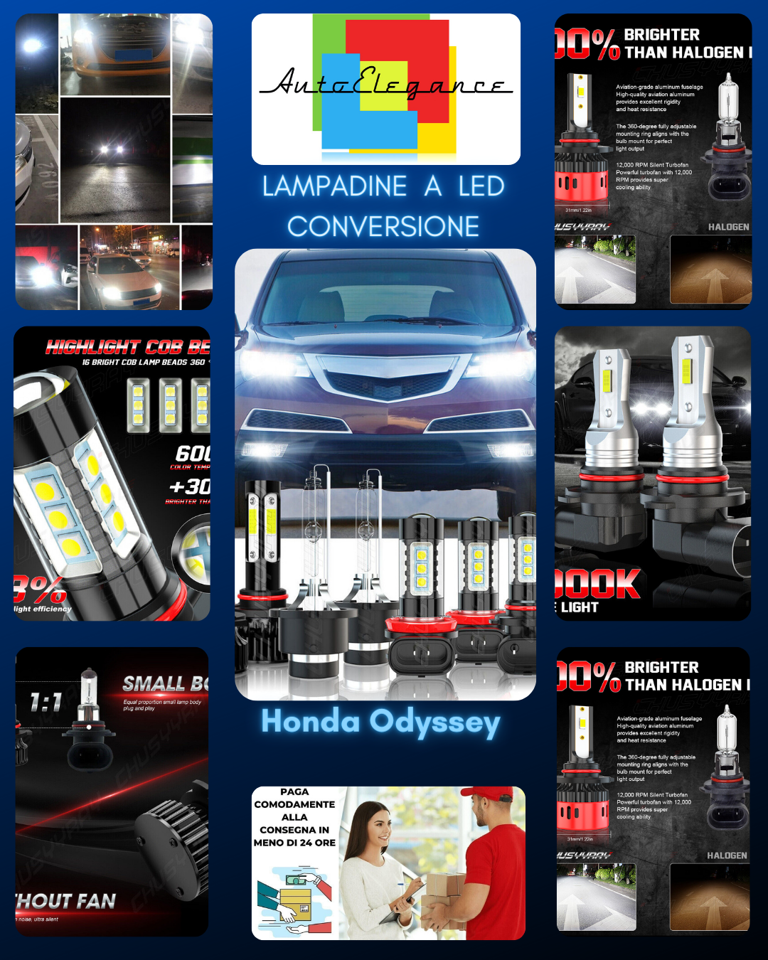 KIT LAMPADINE A  LED CONVERSIONE  ADATTO PER  Honda Odyssey