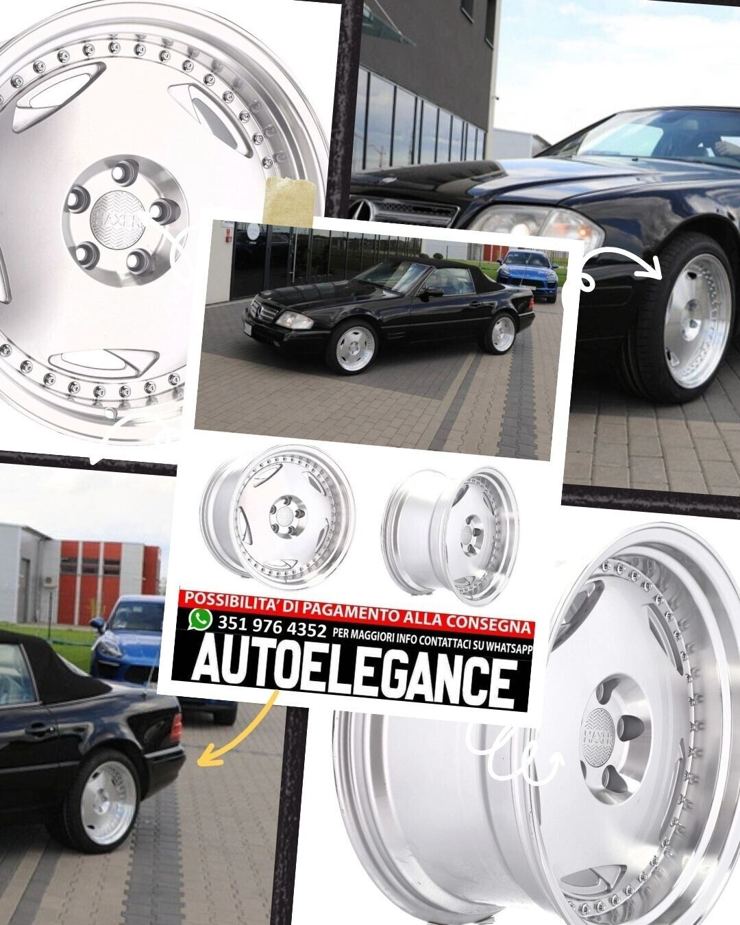 CERCHI CERCHIO IN LEGA 18" Adatto per VW AUDI BMW CHRYSLER MERCEDES TOYOTA