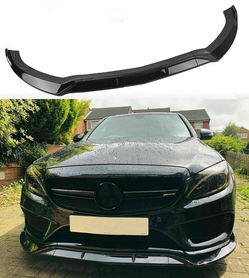 Unten Sto&szlig;stange Vorne Mercedes C A205 C205 Coupe Cabrio Schwarz Splitter AMG