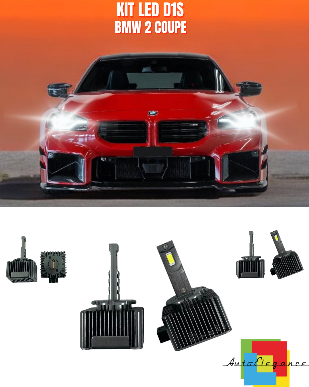 ?LAMPADE ANABBAGLIANTI D1S LED 6000K DA XENON ADATTO PER  BMW 2 COUPE?
