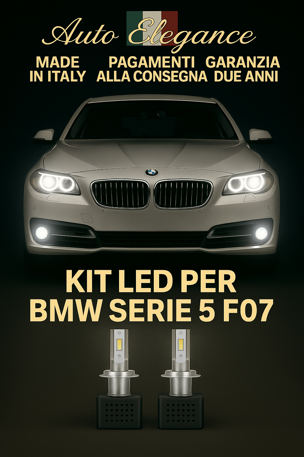 Kit LED D1S 6000K Anabagliants Pour BMW S&eacute;rie 5 F07 GT Blanc Froid CANBUS