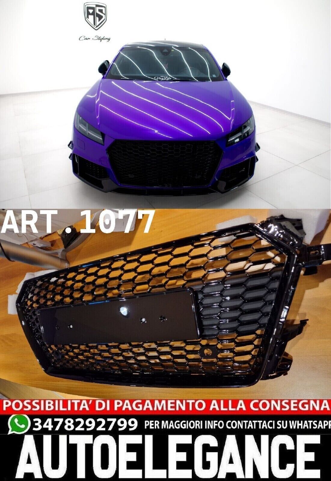 VORDERGRILL TTRS WABENDESIGN, GEEIGNET F&Uuml;R AUDI TT FV 2015+