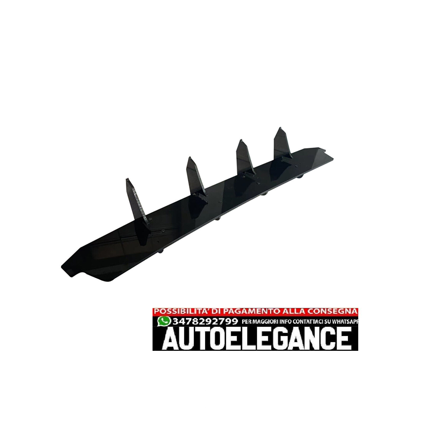 Rear Bumper Diffuser For Mercedes W118 C118 X118 Glossy Black