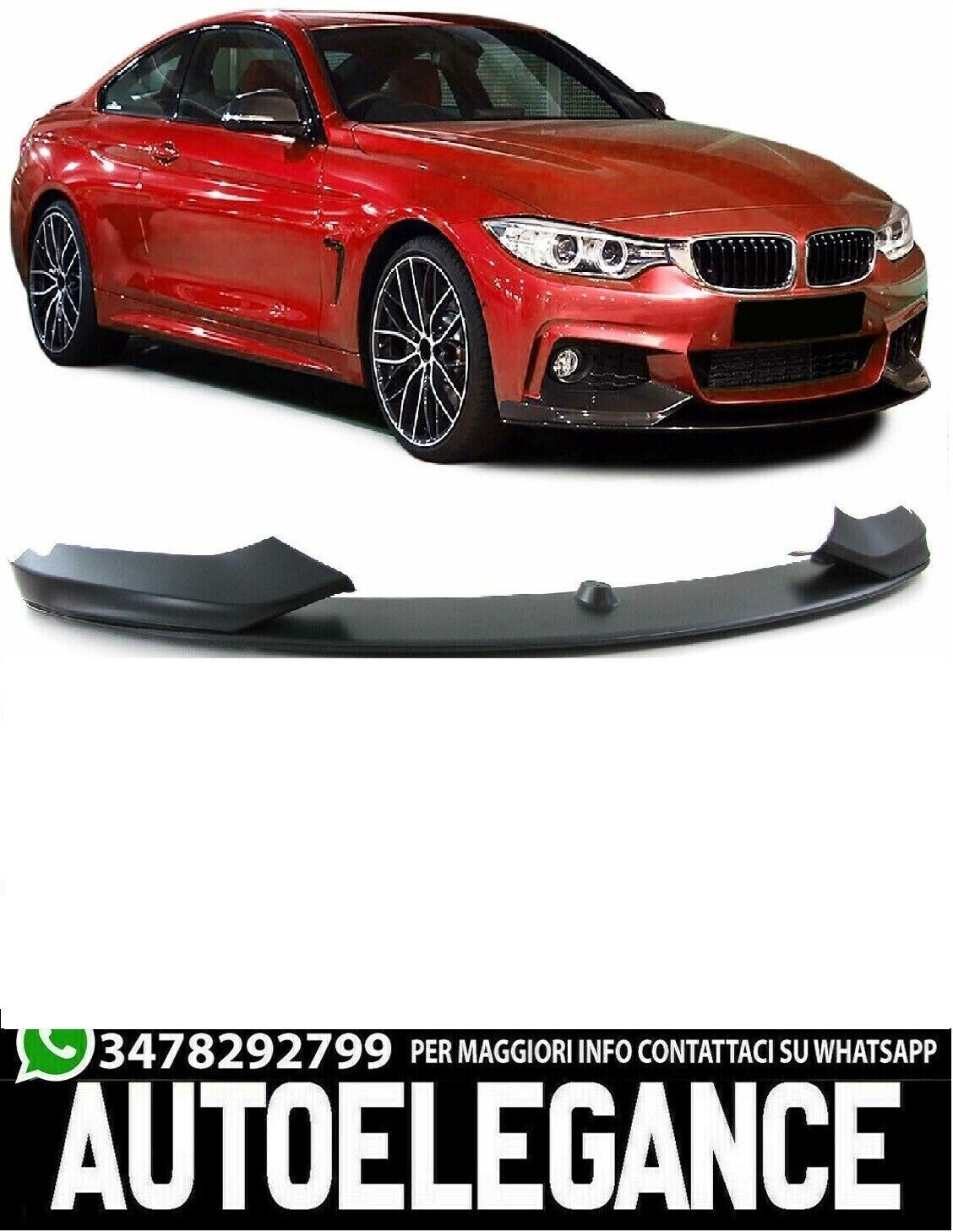 Divisor frontal Performance Look adecuado para el BMW Serie 4 F32 Coupe